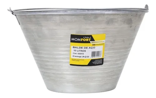 D_NQ_NP_897672-MLB86344625855_062025-O-balde-de-aco-10l-momfort BALDE METÁLICO PARA CONCRETO 10 LITROS — MOMFORT