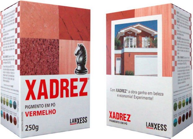 Pigmento em pó Xadrez Vermelho Para Tinta 500g - Lanxess