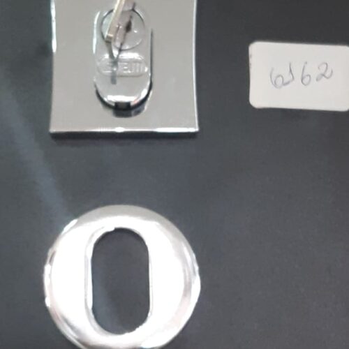 FECHADURA 1005 PIVOTANTE ROSETA QUADRADA CROMADA - STAM