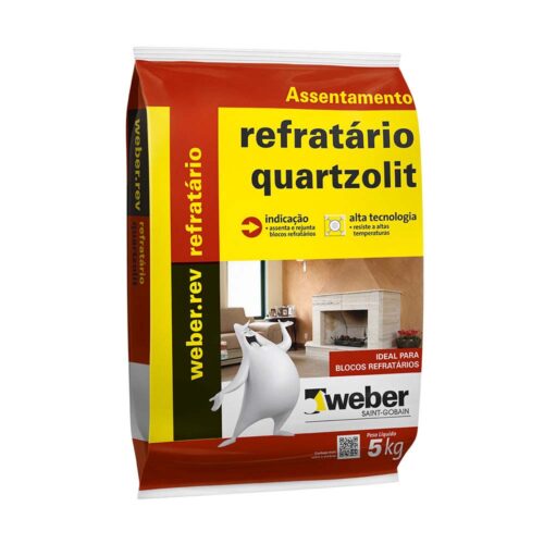 ARGAMASSA PARA REFRATÁRIOS 5 KG - QUARTZOLIT