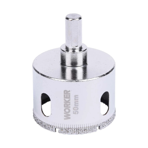 SERRA COPO DIAMANTADA 50MM PORCELANA/VIDRO - WORKER