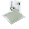 PLAFON FLEX QUAD. 30CM 2XE27 AC. CROMA BRANCO BLUMENAU