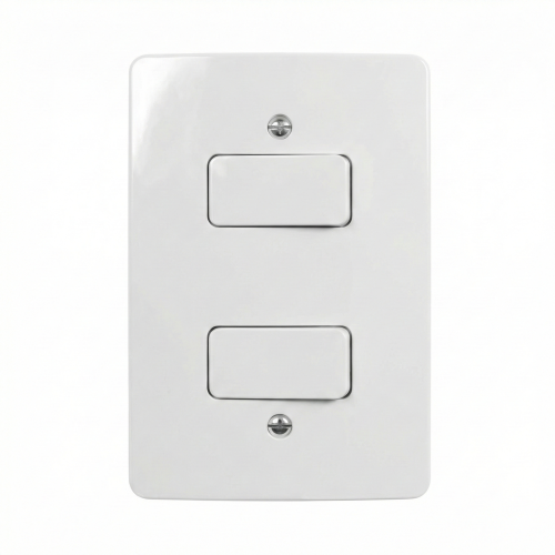 CONJUNTO 2 INT SIMPLES 6A-250V 4X2 BRANCO - MARGIRIUS