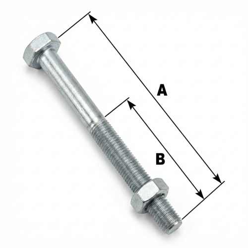 PARAFUSO MAQUINA M-16 X 200 MM GALVANIZADO A FRIO - BETEL