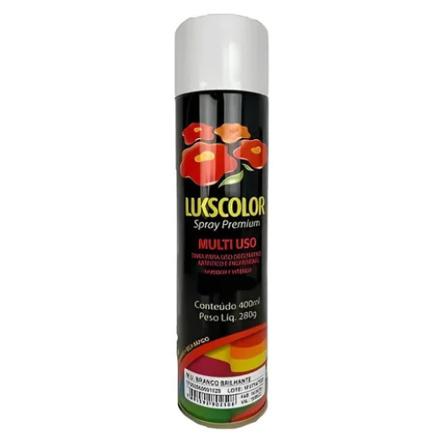 SPRAY PREMIUM MULTIUSO BRANCO BRILLHANTE - LUKSCOLOR