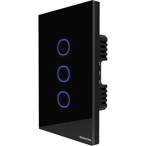 INTERRUPTOR TOUCH 3 CH PRETO - TRAMONTINA