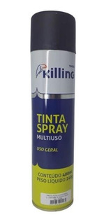 TINTA SPRAY GERAL PRETO FOSCO TSG98/D06 - KILLING