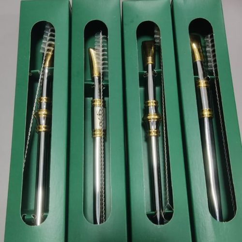 BOMBA DE CHIMARRÃO INOX FOLHADA