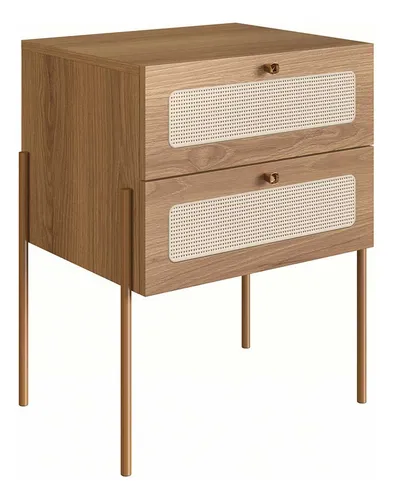 D_NQ_NP_822952-MLB86517054862_062025-O-mesa-de-cabeceira-retr-para-quarto-tela-sintetica-e-gavetas MESA DE CABECEIRA 2G OSLO HANOVER/ROBLE - ARTESANO