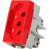 MODULO TOMADA 20A -VERMELHA  - SLEEK