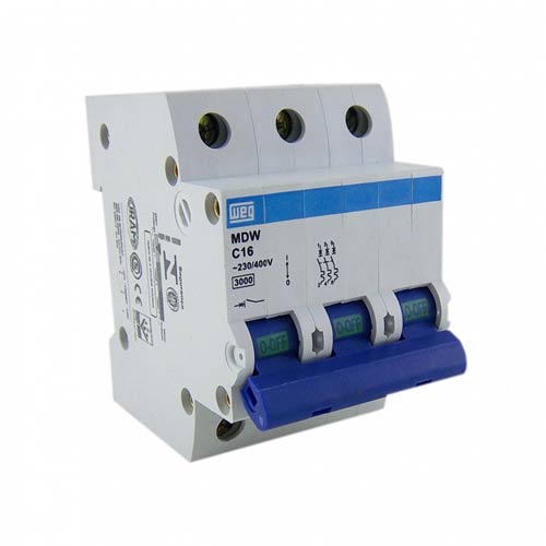 Disjuntor-Din-Tripolar-3x16A-MDW-C16-5ka-Curva-C-WEG1615407917145056441 DISJUNTOR DIN CURVA C 3X16A 3KA - WEG
