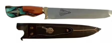 FACA INOX CABO DE MADEIRA NOSSA SENHORA 10 - GAÚCHA