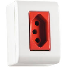 foto_27791_12234.jpg CAIXA TAMPA COM TOMADA 2P+T 20A/250V VERMELHO - TRAMONTINA