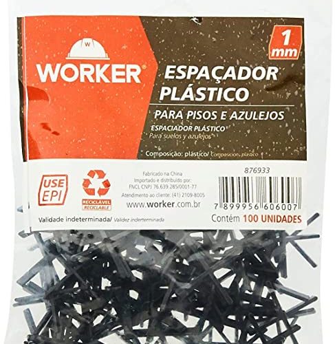 foto_17587_5699.jpg ESPACADOR SEPARADOR P/ PISO  1;0MM 100PCS - WORKER