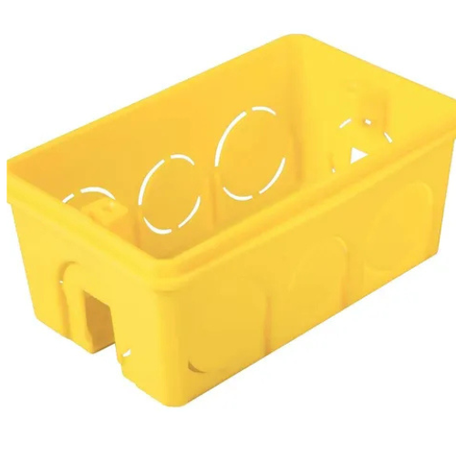 CAIXA EMBUTIR 4X2 RETANGULAR AMARELA - TRAMONTINA