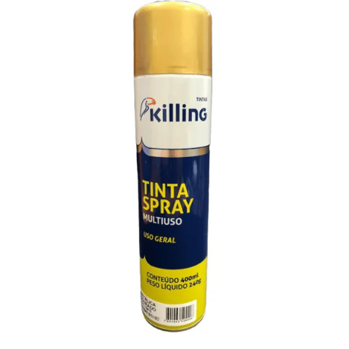 TINTA SPRAY METÁLICA DOURADO - KILLING
