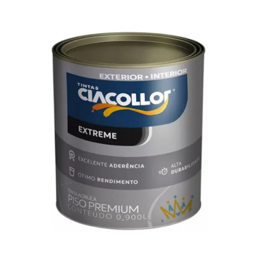 TINTA ULTRAPISO SEMI-BRILHO CINZA 0,9L CIACOLLOR