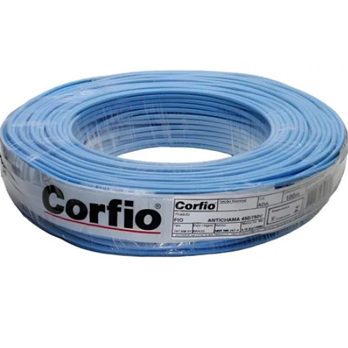 CABO FLEXÍVEL 750V 10MM AZUL - CORFIO