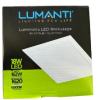 LUMINÁRIA DE LED EMBUTIR QUADRADA PRETA 18W 6500K - LUMANTI