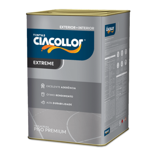 TINTA ACR. PISO EXTREME SEMIBRILHO VERMELHO 18L - CIACOLLOR