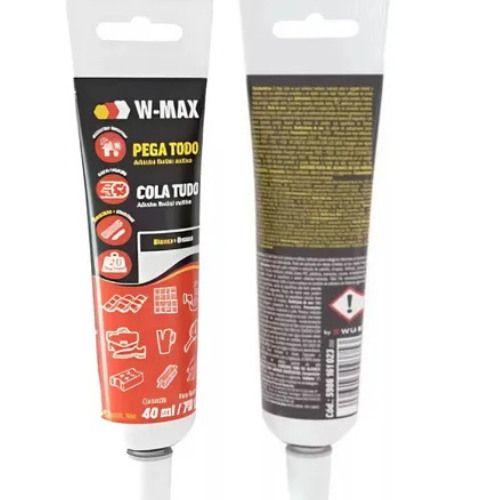 COLA TUDO W-MAX BRANCO 40ML/70G - WURTH