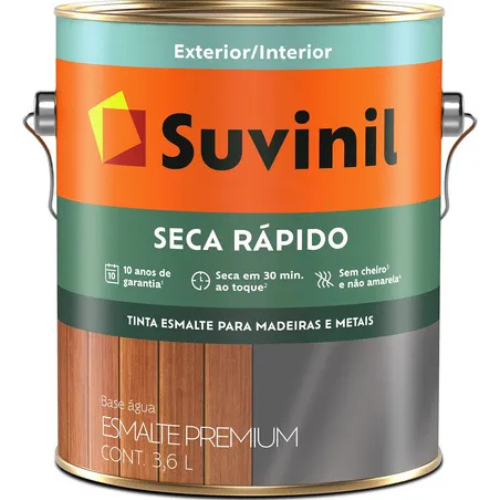 TINTA ESMALTA AGUA BRANCO BRILHANTE 3,6LTS - SUVINIL