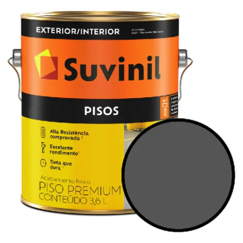 TINTA PISO CINZA ESCURO  3,6L GM - SUVINIL