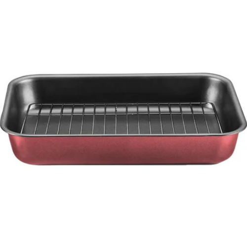 foto_25370_12690.jpg FORMA DE CUCA 25X15X5,5CM 1,5L DE ALUMINIO COM ANTIADERENTE COR CEREJA - MTA