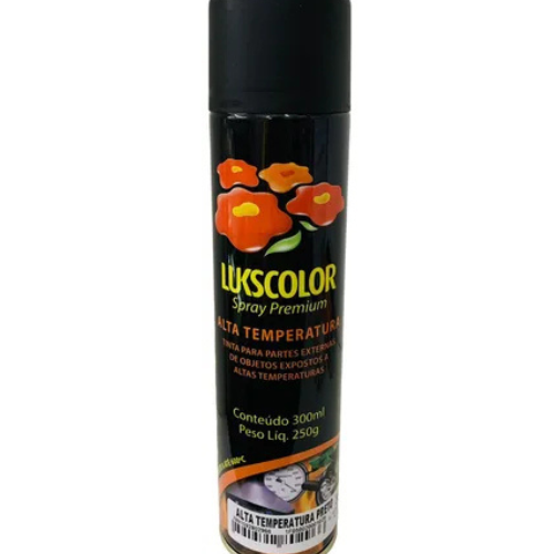 SPRAY PREMIUM ALTA TEMPERATURA PRETO - LUKSCOLOR