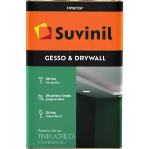 TINTA  PARA GESSO & DRYWALL 18LTS - SUVINIL