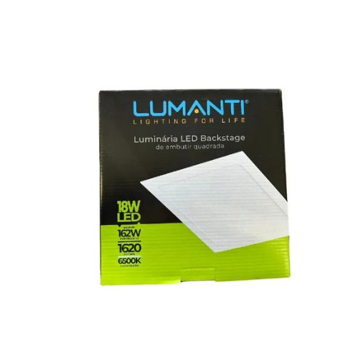 foto_27107_12578.jpg LUMINARIA EMBUTIR QUADRADA LED 18W 6500K  1620LM - LUMANTI