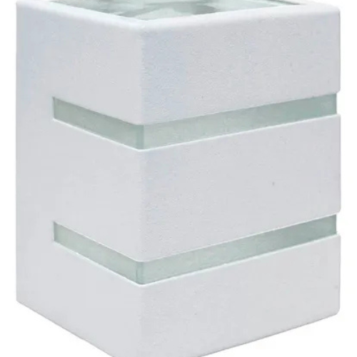 foto_27243_13051.jpg ARANDELA QUADRO ALUM 82X114MM 1XG9 BRANCO FOSCO - BLUMENAU