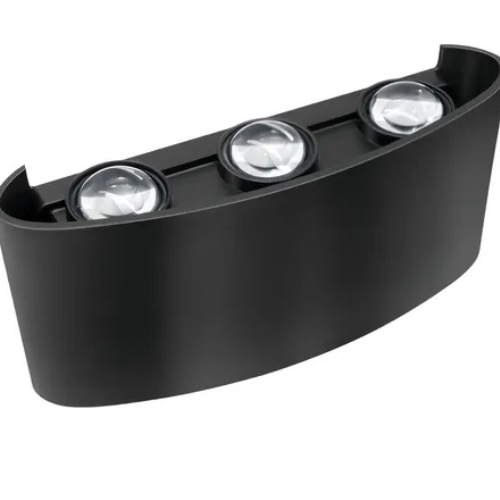 foto_27303_12563.jpg ARANDELA LENTILLE TROIS SOB PRETO LED 6W 6500K - LUMANTI