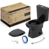 KIT VASO SAN THEMA PRETO COM ASSENTO COMPLETO - INCEPA