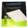 LUMINARIA EMBUTIR QUADRADA BRANCA FLAT LED 24W - LUMANTI