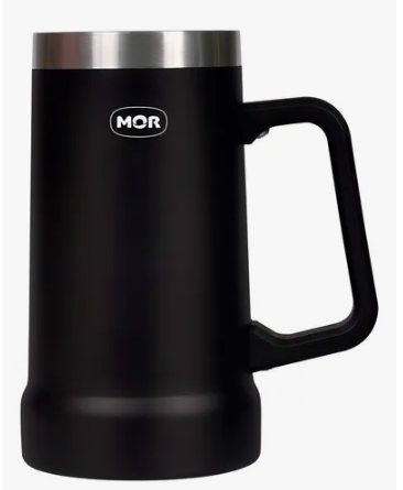 CANECA TERMICA DE CERVEJA 500ML PRE - MOR