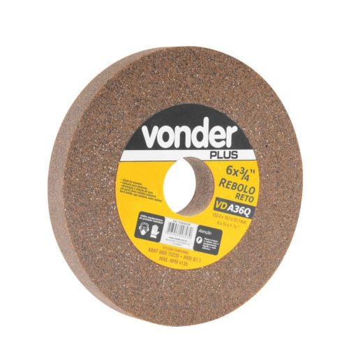 REBOLO RETO  6X3/4" FINO - VONDER