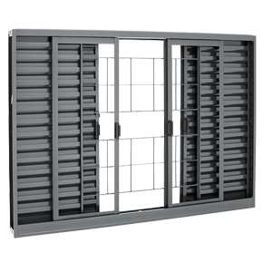 JANELA MET.VENEZ C/GRADE 120X120 R120 CRV