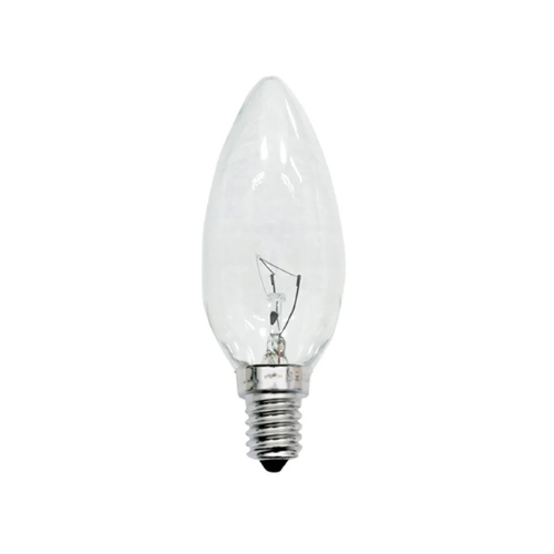 LAMPADA INCANDESCENT VELA LISA SILICA 127V/40W E14
