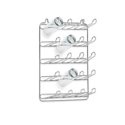 SECADOR DE COPOS COM 20 LUGARES CROMADO - NIQUELART