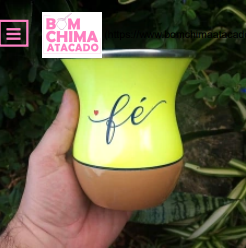 foto_24607_11297.jpg CUIA BICOLOR PORONGO GRAVADA FÉ AMARELO NEON - BOM CHIMA