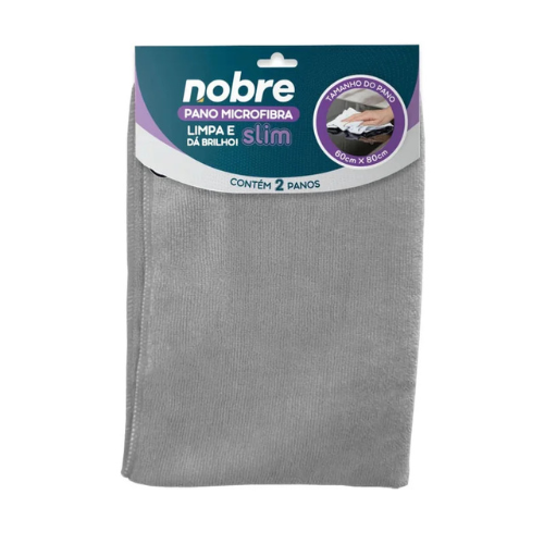 foto_27013_13434.jpg PANO DE MICROFIBRA 100X100CM CINZA SLIM - NOBRE