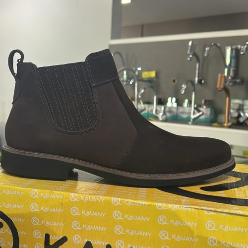 BOTINA ELASTICO NOBUCK CAFÉ103-02 NB TAM:39-  KAUANY