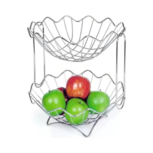 Fruteira Copacabana Dupla Cromada - NIQUELART