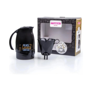 Suporte para Filtro de Café com Bule 700ML Preto - SANREMOS