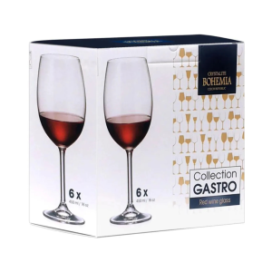 Jogo com 06 Taças Vinho Glass Bohemia 450 ML - MODENUTI