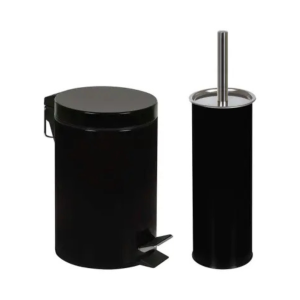 Conjunto Agata Lixeira 3 Litros Preto - MOR