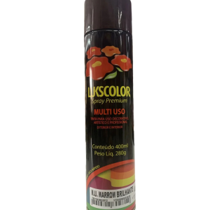 Tinta Spray Premium Uso Geral Marrom Brilhante - LUKSCOLOR