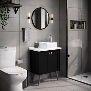 KIT PARIS COM PÉ PIA QUINTO ESPELHO 63CM TP - AJR