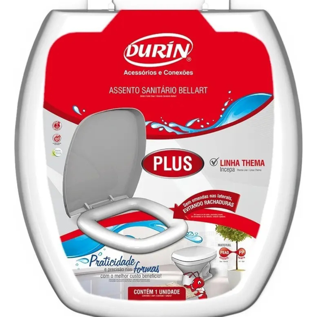 ASSENTO SANITÁRIO PLUS BRANCO - DURÍN